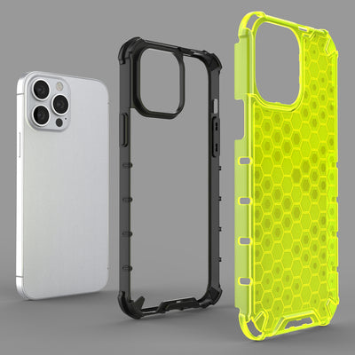 Honeycomb Case armor cover with TPU Bumper for iPhone 13 Pro Max red — Hurtel