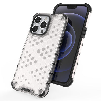 Honeycomb Case armor cover with TPU Bumper for iPhone 13 Pro red — Hurtel