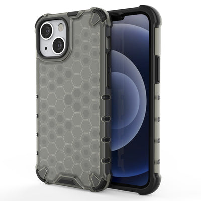 Honeycomb Case armor cover with TPU Bumper for iPhone 13 mini black — Hurtel