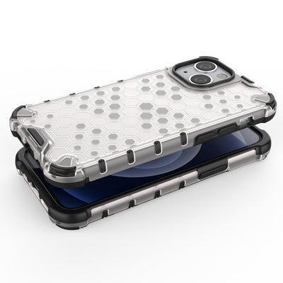Honeycomb Case armor cover with TPU Bumper for iPhone 13 mini black — Hurtel