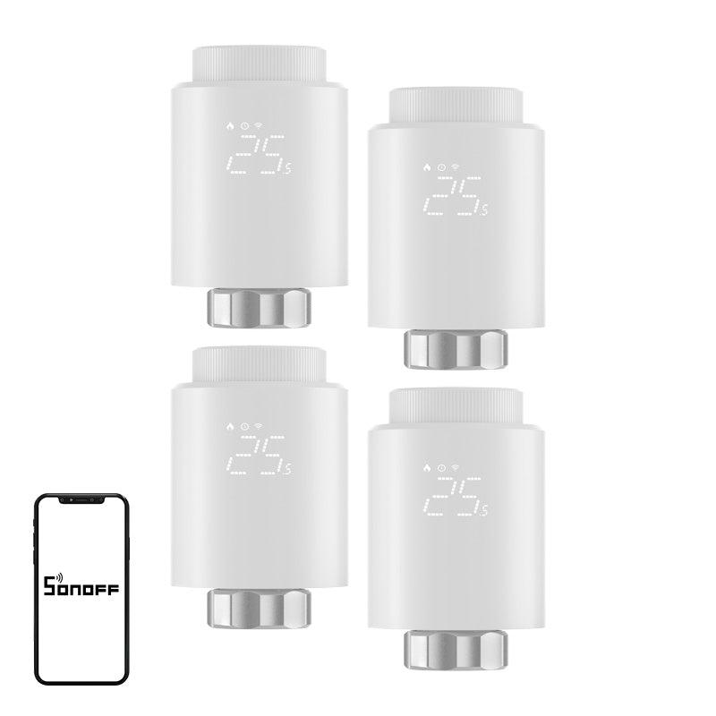 SONOFF ZigBee TRVZB Thermostatic Head, 4-Pack - Image 1