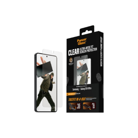 PanzerGlass Screen Protector Samsung New Galaxy S26 Ultra | Ultra-Wide Fit w. FASTFIT IN-A-BOX | PanzerGlass