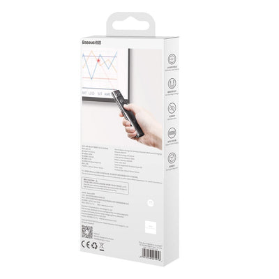 Baseus Orange Dot Wireless Presentation Laser Pointer - Gray (with battery)