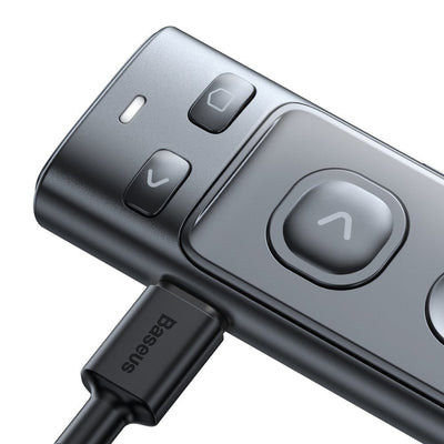 Baseus Orange Dot Wireless Presentation Laser Pointer - Gray (with battery)