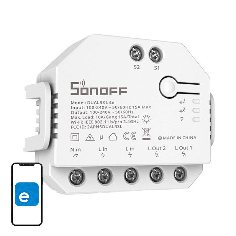 Smart Wi-Fi switch WiFi Sonoff Dual R3 Lite - Image 1