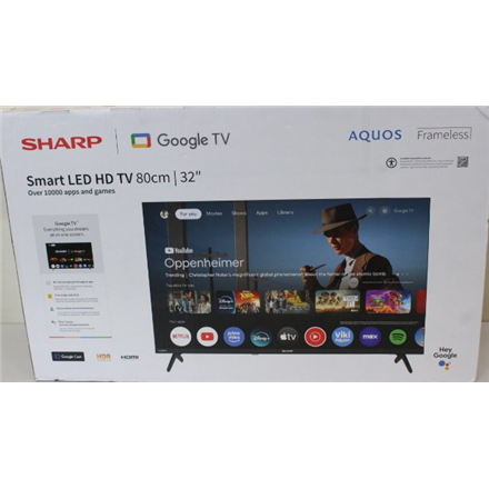 SALE OUT. Sharp 32HF2265E 32" (81cm) HD Ready Google TV | SALE OUT. Sharp 32HF2265E | 32 | Smart TV | Google TV | DAMAGE