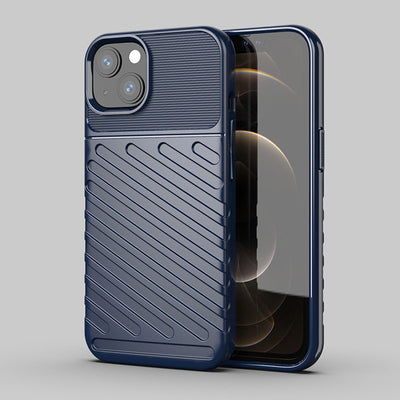 Thunder Case Flexible Tough Rugged Cover TPU Case for iPhone 13 mini blue — Hurtel