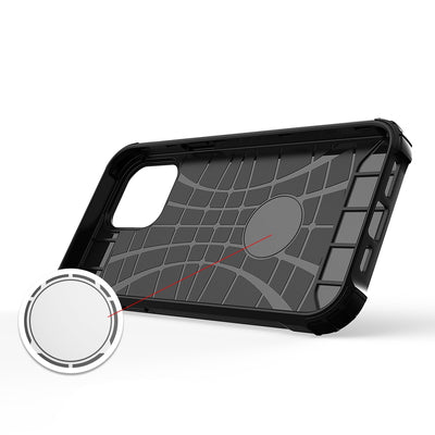Hybrid Armor Case Tough Rugged Cover for iPhone 13 Pro Max black — Hurtel