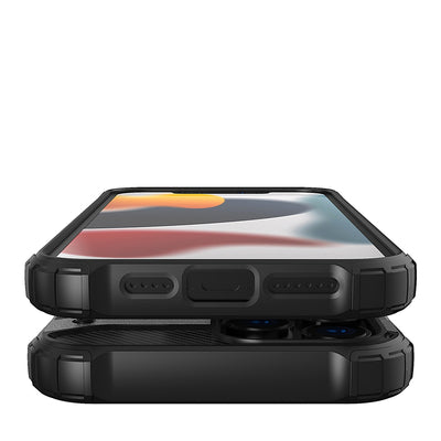 Hybrid Armor Case Tough Rugged Cover for iPhone 13 Pro Max black — Hurtel