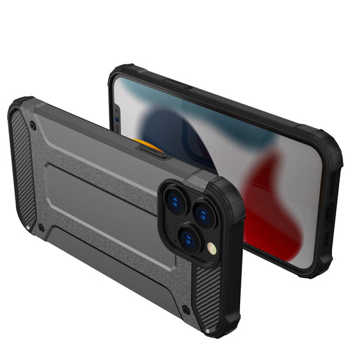 Hybrid Armor Case Tough Rugged Cover for iPhone 13 Pro golden — Hurtel