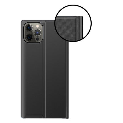 Sleep Case Bookcase Type Case with Smart Window for iPhone 13 Pro black — Hurtel