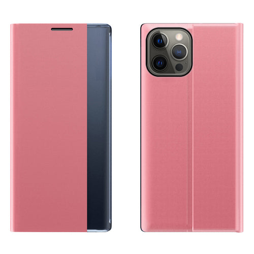 Sleep Case Bookcase Type Case with Smart Window for iPhone 13 Pro pink — Hurtel