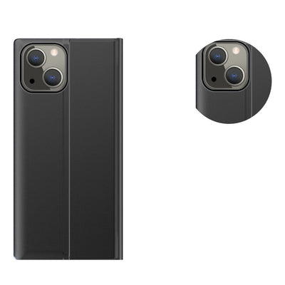Sleep Case Bookcase Type Case with Smart Window for iPhone 13 mini black — Hurtel