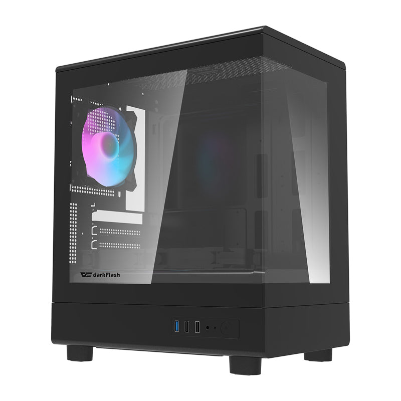 Darkflash DB330M Computer Case + 3 Fans (Black) - Image 1
