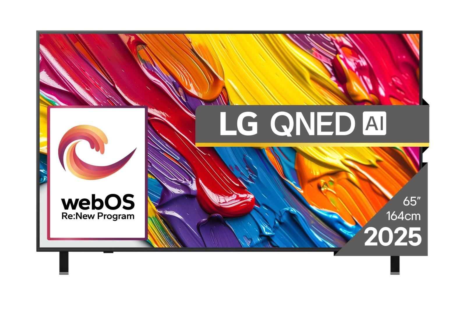 TV Set LG 65" 4K/Smart 3840x2160 Wireless LAN Bluetooth webOS 65QNED84A3C