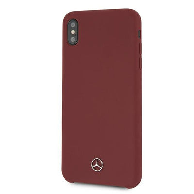 Mercedes Silicone Line Case for iPhone Xs Max - Red