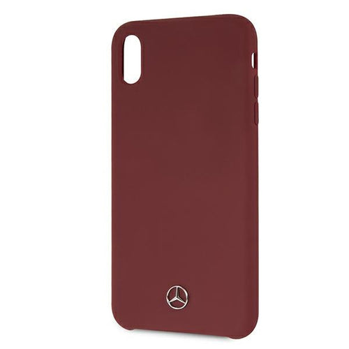 Mercedes Silicone Line Case for iPhone Xs Max - Red