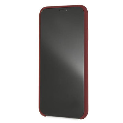 Mercedes Silicone Line Case for iPhone Xs Max - Red