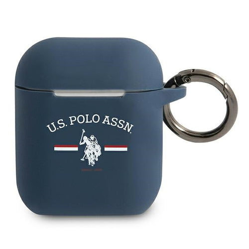 US Polo USACA2SFGV AirPods 1/2 case navy/navy — U.S. Polo Assn.