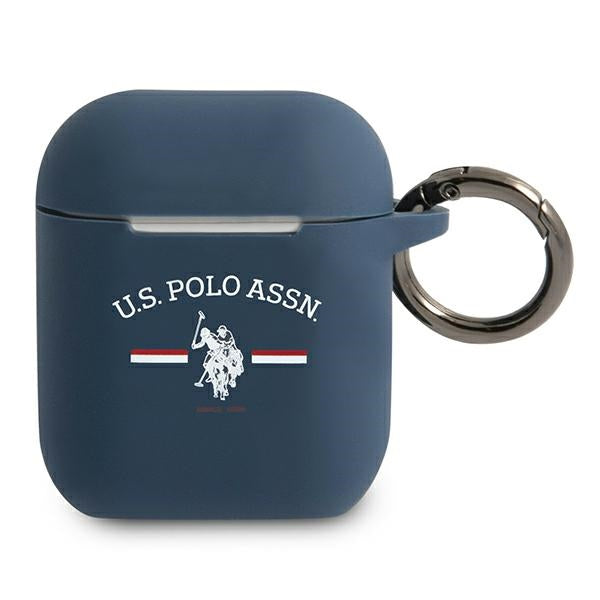 US Polo USACA2SFGV AirPods 1/2 case navy/navy — U.S. Polo Assn.