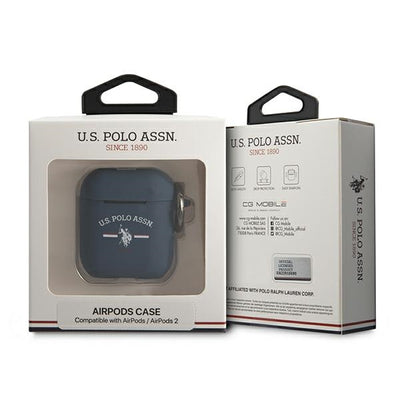 US Polo USACA2SFGV AirPods 1/2 case navy/navy — U.S. Polo Assn.