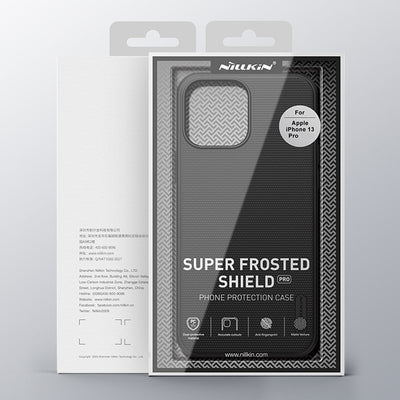 Nillkin Super Frosted Shield reinforced case, cover for iPhone 13 Pro, blue