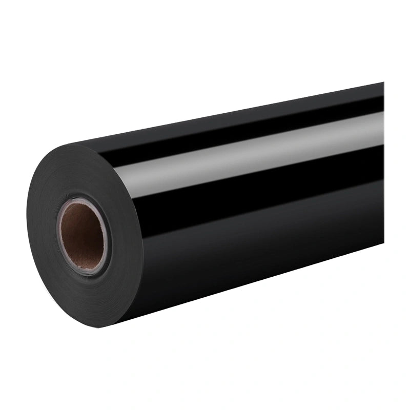 HTVRONT Glossy Self-Adhesive Film, 30.5 cm x 180 cm (black) - Image 1