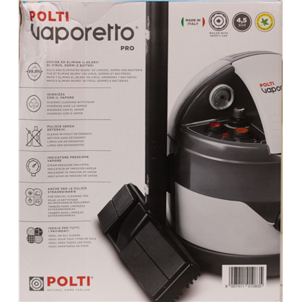SALE OUT. Polti | Steam cleaner | Vaporetto Eco Pro 3.0 | Power 2000 W | Steam pressure 4.5 bar | Water tank capacity 2
