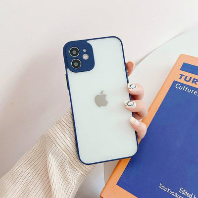 Milky Case silicone flexible translucent case for Samsung Galaxy S21+ 5G (S21 Plus 5G) navy blue — Hurtel