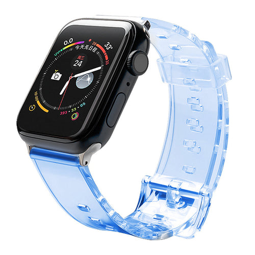 Silicone Strap Bracelet Bracelet Strap Light for Apple Watch 42 / 44 mm - Blue — Hurtel