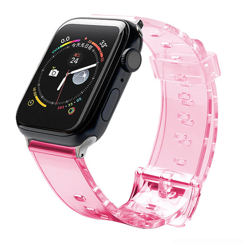 Silicone Strap Bracelet Bracelet Strap Light for Apple Watch 38 / 40 mm - Red — Hurtel