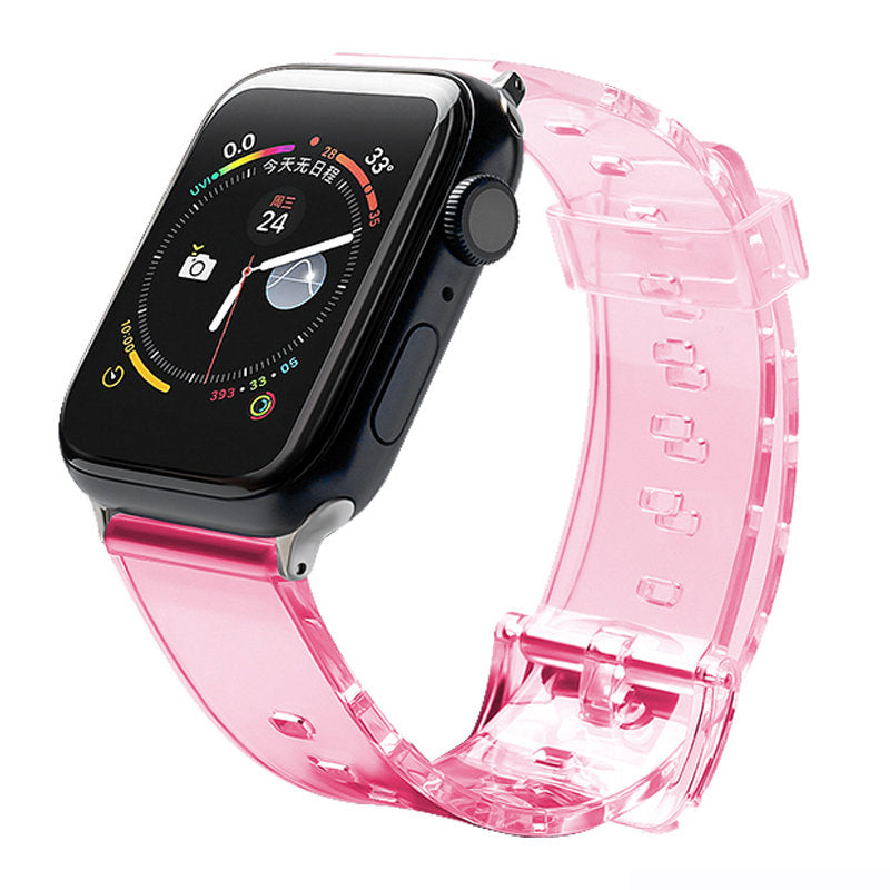 Silicone Strap Bracelet Bracelet Strap Light for Apple Watch 38 / 40 mm - Red — Hurtel