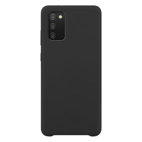 Silicone Case Soft Flexible Rubber Cover for Samsung Galaxy A03s black — Hurtel