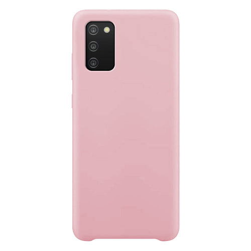 Silicone Case Soft Flexible Rubber Cover for Samsung Galaxy A03s pink — Hurtel