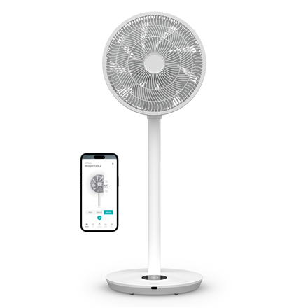 Duux Fan | Whisper Flex 2 | Stand Fan | 2-21.5 W | Diameter 34 cm | Number of speeds 30 | Oscillation | Remote control |