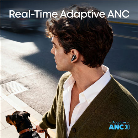 Anker Soundcore True Wireless Earphones | Liberty Buds | Bluetooth | Semi-in-ear | Microphone | Black | Noise canceling