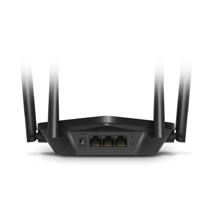 Mercusys | AX1500 WiFi 6 Router | MR60X | 802.11ax | 1201+300 Mbit/s | 10/100/1000 Mbit/s | Ethernet LAN (RJ-45) ports 2