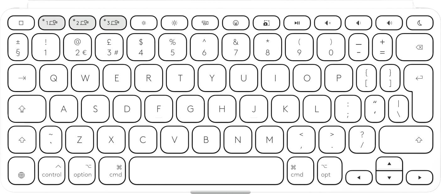 KEYBOARD BLUETH KEYS-TO-GO 2/GREY 920-013018 LOGITECH