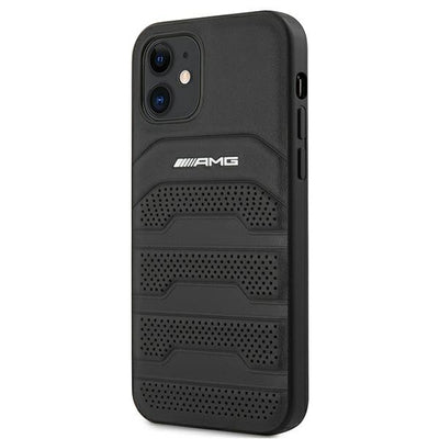 AMG Leather Debossed Lines case for iPhone 12 mini - black — Mercedes