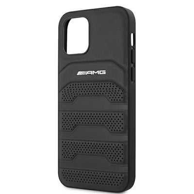 AMG Leather Debossed Lines case for iPhone 12 mini - black — Mercedes