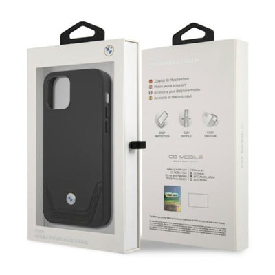 BMW Leather Perforate Case for iPhone 12 / iPhone 12 Pro - Black