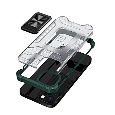 Crystal Ring Case Kickstand Tough Rugged Cover for iPhone 13 mini green — Hurtel