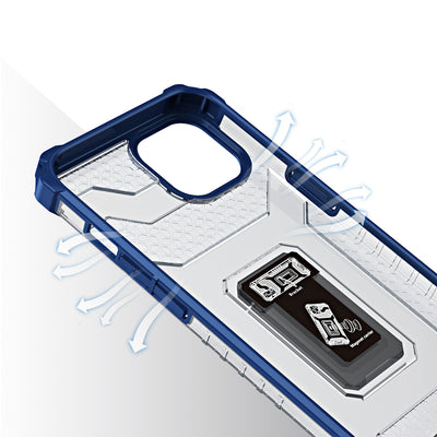Crystal Ring Case Kickstand Tough Rugged Cover for iPhone 13 mini blue — Hurtel
