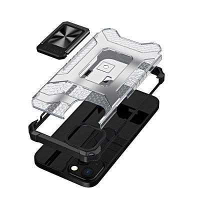 Crystal Ring Case Kickstand Tough Rugged Cover for iPhone 13 black — Hurtel