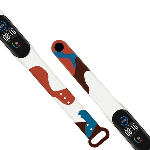 Strap Moro band for Xiaomi Mi Band 3 / 4 silicone strap watch bracelet pattern 8 — Hurtel