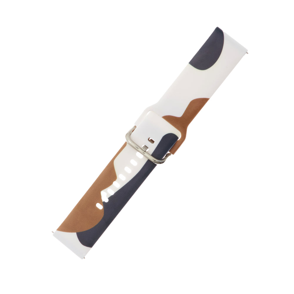 Strap Moro for Samsung Galaxy Watch 40 / 41 / 42 / 43 / 44 mm silicone bracelet watch band - pattern 1 — Hurtel