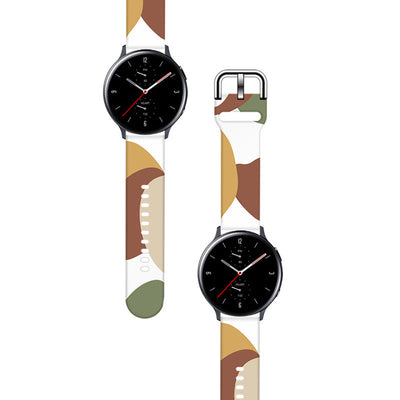 Strap Moro for Samsung Galaxy Watch 40 / 41 / 42 / 43 / 44 mm silicone bracelet watch band - pattern 4 — Hurtel