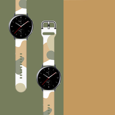 Strap Moro for Samsung Galaxy Watch 40 / 41 / 42 / 43 / 44 mm silicone bracelet watch band - pattern 6 — Hurtel