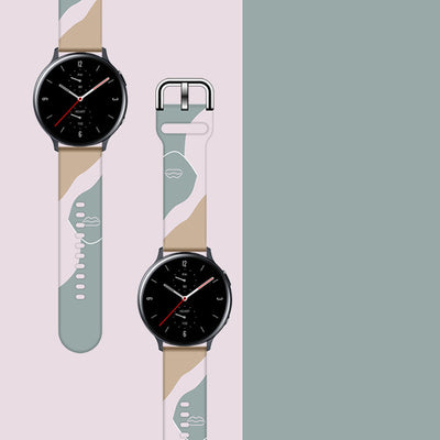 Strap Moro for Samsung Galaxy Watch 40 / 41 / 42 / 43 / 44 mm silicone bracelet watch band - pattern 17 — Hurtel