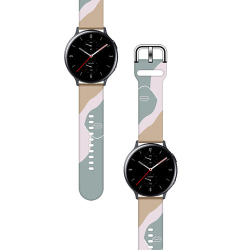 Strap Moro for Samsung Galaxy Watch 40 / 41 / 42 / 43 / 44 mm silicone bracelet watch band - pattern 17 — Hurtel